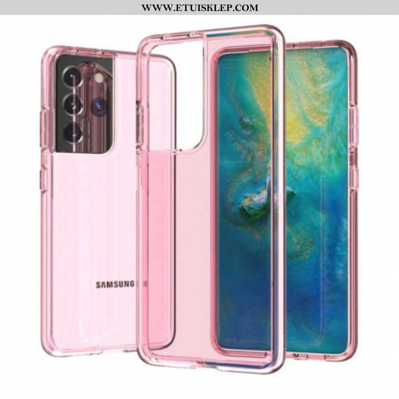 Etui do Samsung Galaxy S21 Ultra 5G Kolorowy Przezroczysty